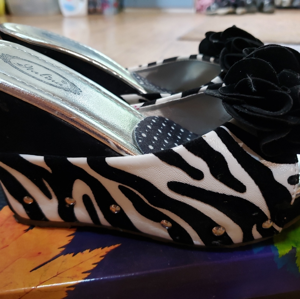Italina Zebra Print Shoes